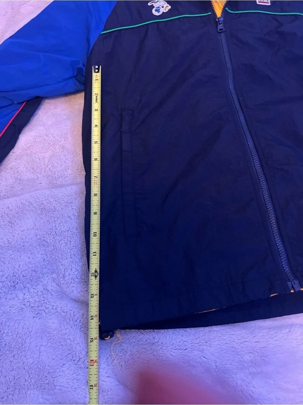 Levi's x Peanut Windbreaker with Blue, Yellow & Green Accents